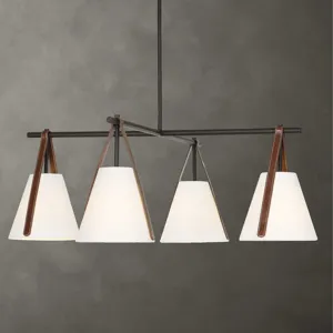 Reins Accent Straps 4 Light Chandelier