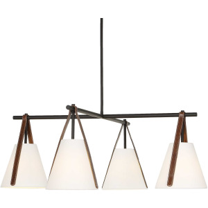 Reins Accent Straps 4 Light Chandelier