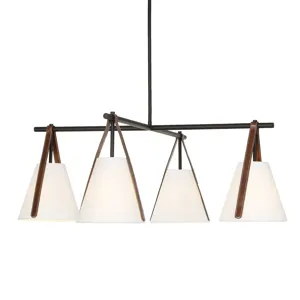 Reins Accent Straps 4 Light Chandelier