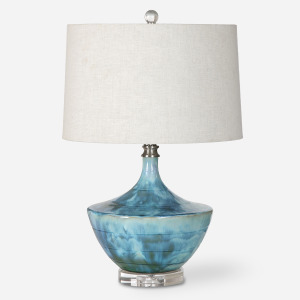 Chasida Blue Ceramic Lamp