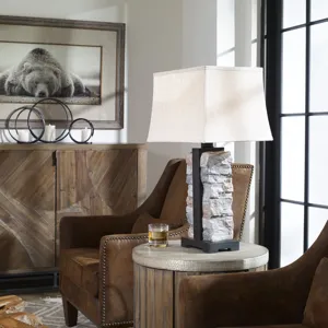 Kodiak Stacked Stone Lamp