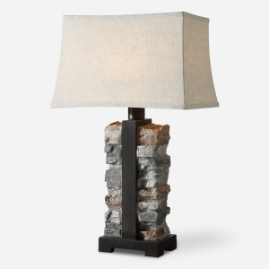 Kodiak Stacked Stone Lamp