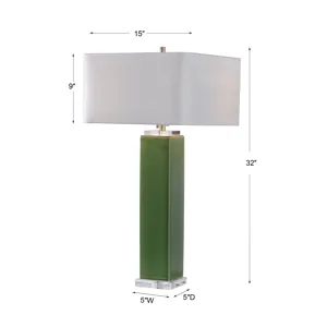 Aneeza Tropical Green Table Lamp