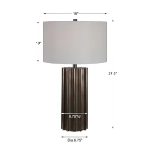 Khalio Gun Metal Table Lamp