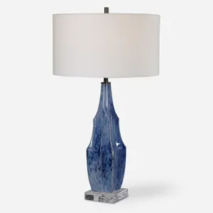 Everard Blue Table Lamp
