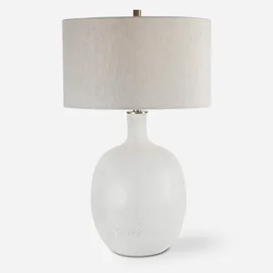 Whiteout Mottled Glass Table Lamp