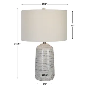 Cyclone Ivory Table Lamp