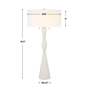 Sharma Ivory Stone Table Lamp