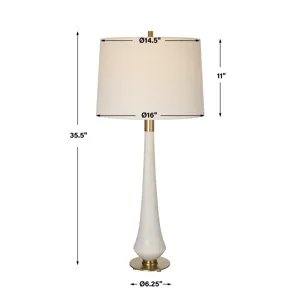 Marille Ivory Stone Table Lamp