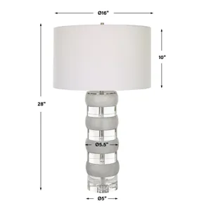 Band Together Crystal & Wood Table Lamp