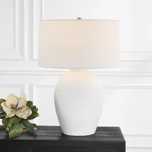 Reyna Chalk White Table Lamp