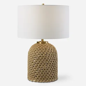 Kendari Rope & Rattan Table Lamp