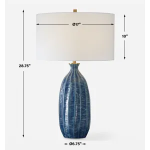 Bixby Blue Table Lamp