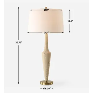 Juliet Travertine Table Lamp