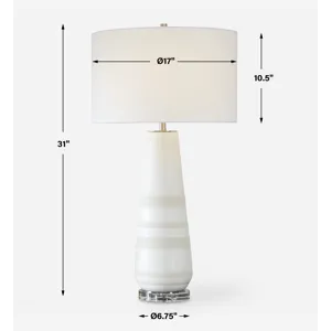 Santino Crackled Ivory Table Lamp