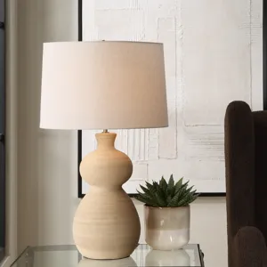 Pueblo Fired Clay Table Lamp