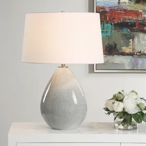 Moray Gray Glaze Table Lamp