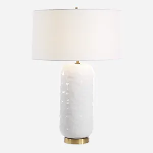 Iona White Glaze Table Lamp