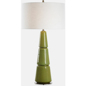 Mendell Moss Green Table Lamp