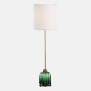 Lois Green Glass Buffet Lamp