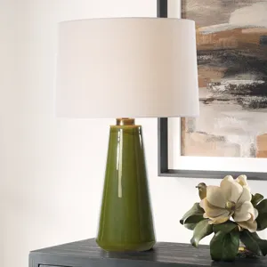 Kelley Moss Green Table Lamp
