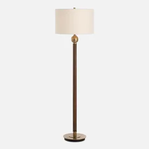 Keros Dark Oak Floor Lamp