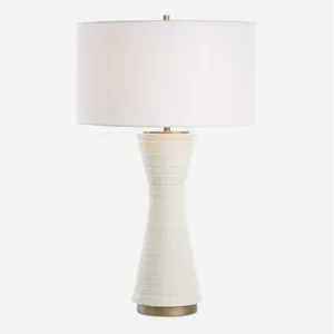 Ridgeline Matte White Table Lamp