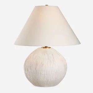 Meryl Aged White Table Lamp