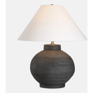 Tramore Rustic Charcoal Table Lamp