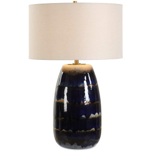 Orleans Blue Glaze Table Lamp