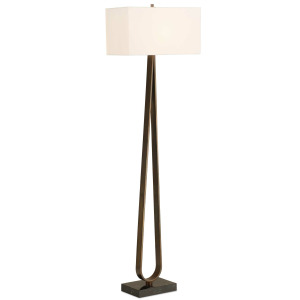 Galloway Minimalist Bronze Floor Lamp