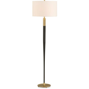 Stowe Satin Black Floor Lamp