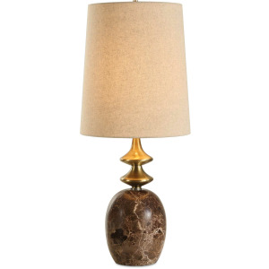 Percy Brown Marble Buffet Lamp