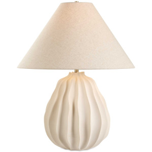 Javary Matte Beige Table Lamp