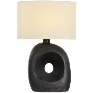 Peephole Outdoor Bronze Table Lamp