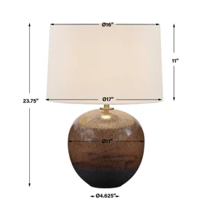 Brownell Rust Brown Table Lamp