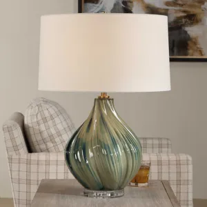 Tausha Green Table Lamp