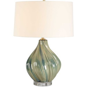 Tausha Green Table Lamp