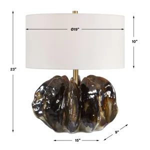 Jaudon Brown Glass Table Lamp