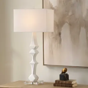Mayme White Table Lamp