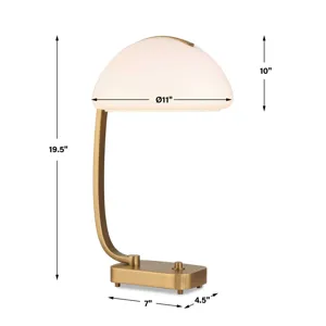 Bend The Rules Brass Desk Lamp