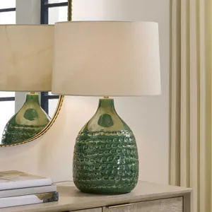 Breya Green Glaze Table Lamp