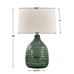 Breya Green Glaze Table Lamp