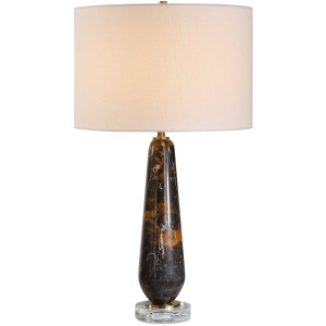 Dames Dark Marble Table Lamp