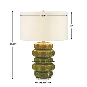 Masau Moss Green Table Lamp