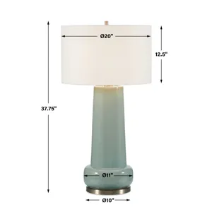 Claudin Aqua Blue Table Lamp