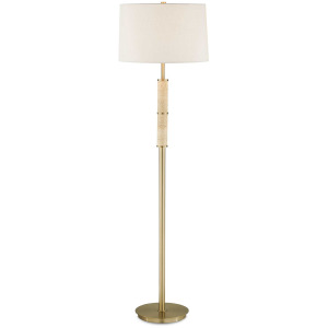 Verlaine Travertine Floor Lamp
