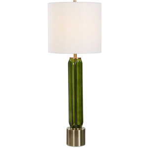 Aspis Green Glass Table Lamp