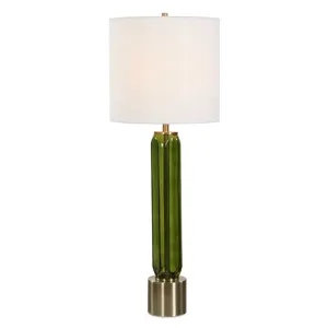 Aspis Green Glass Table Lamp