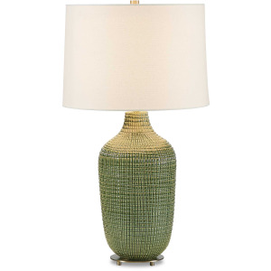 Dulcich Green Grid Table Lamp